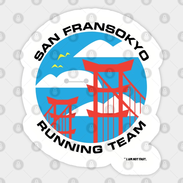 San Fransokyo Running Team Sticker by The Digital Monk